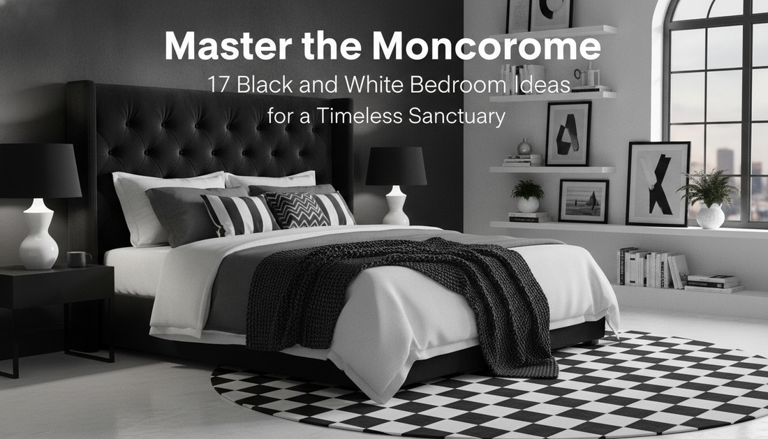 Master the Monochrome: 17 Black and White Bedroom Ideas for a Timeless Sanctuary