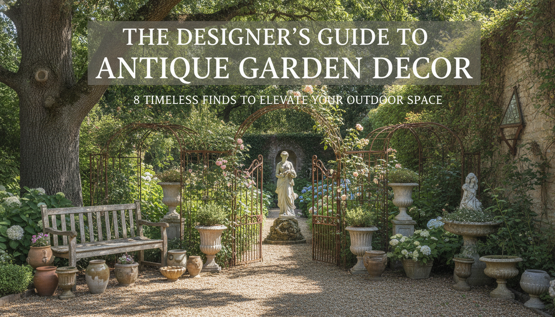 The Designer's Guide to Antique Garden Decor: 8 Timeless Finds to Elevate Your Outdoor Space