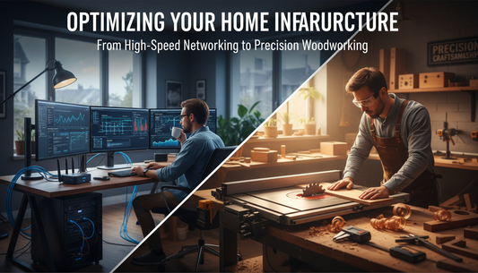 Optimizing Your Home Infrastructure: From High-Speed Networking to Precision Woodworking