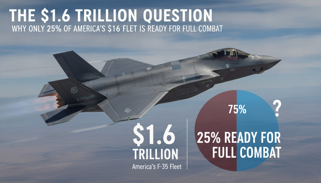 The $1.6 Trillion Question: Why Only 25% of America’s F-35 Fleet is Ready for Full Combat