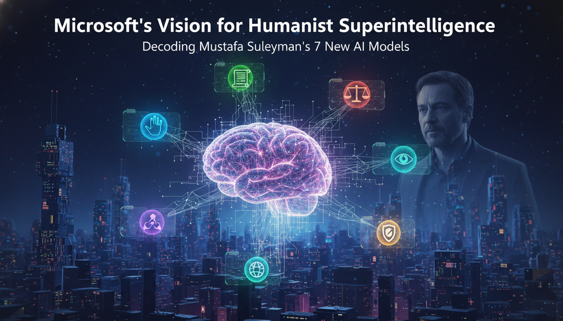 Microsoft’s Vision for Humanist Superintelligence: Decoding Mustafa Suleyman’s 7 New AI Models
