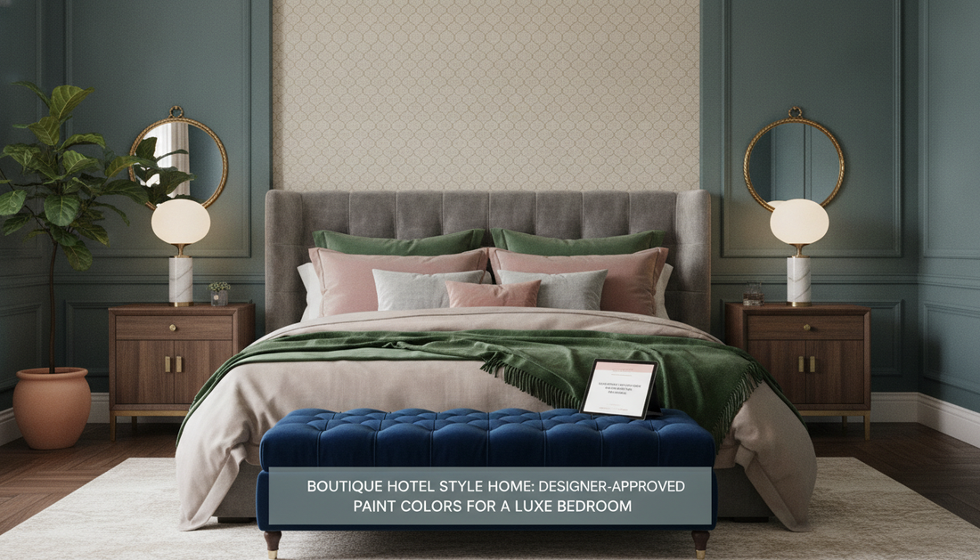 How to Bring Boutique Hotel Style Home: Designer-Approved Paint Colors for a Luxe Bedroom