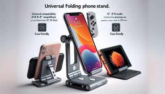 Discover the Nulaxy Dual Folding Cell Phone Stand—