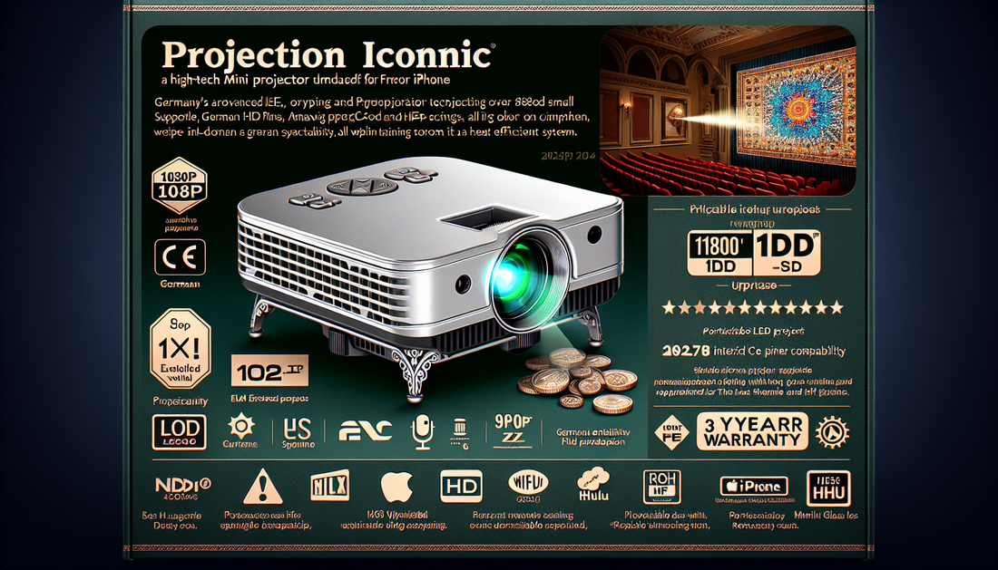 Discover the ELEPHAS Mini Projector – the perfect 