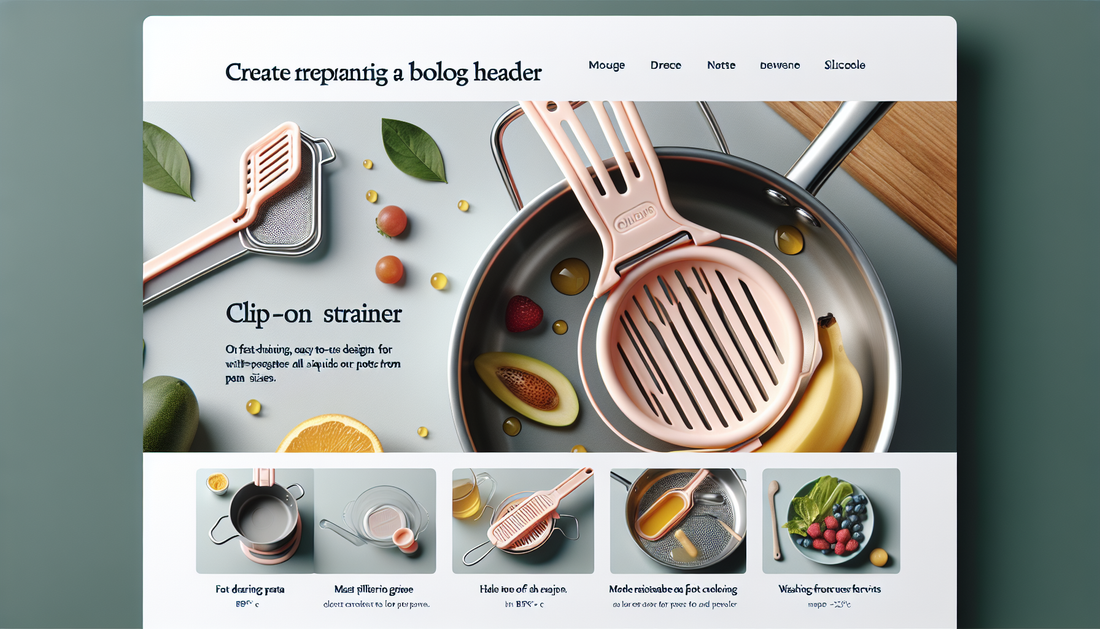 Discover the versatile AUOON Clip On Strainer - th
