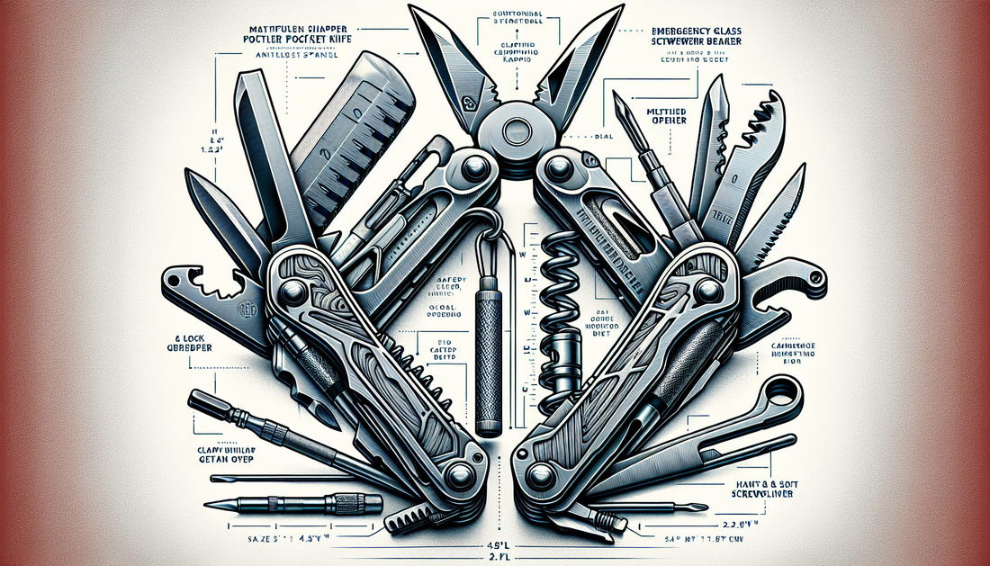 Discover the FUNBRO Multitool Carabiner with pocke