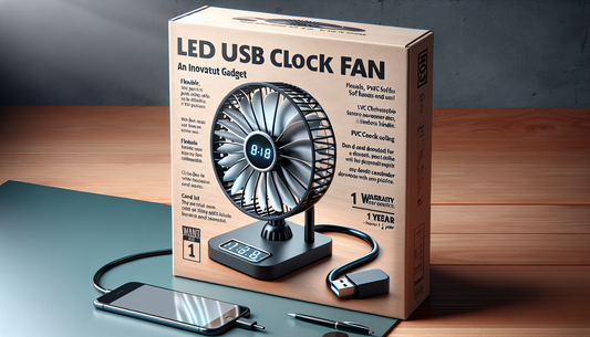 Stay cool and on time with the ONXE LED USB Clock 