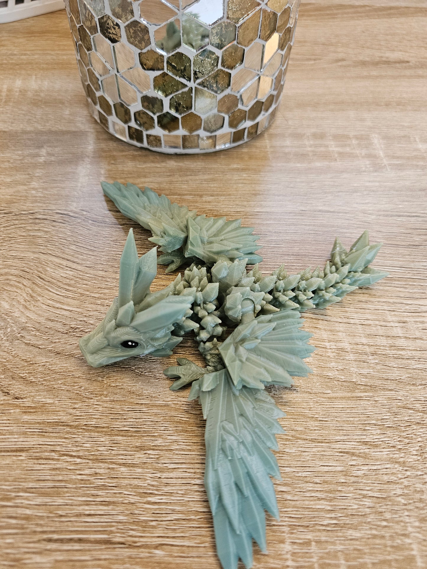 Winged Baby Crystal Dragon