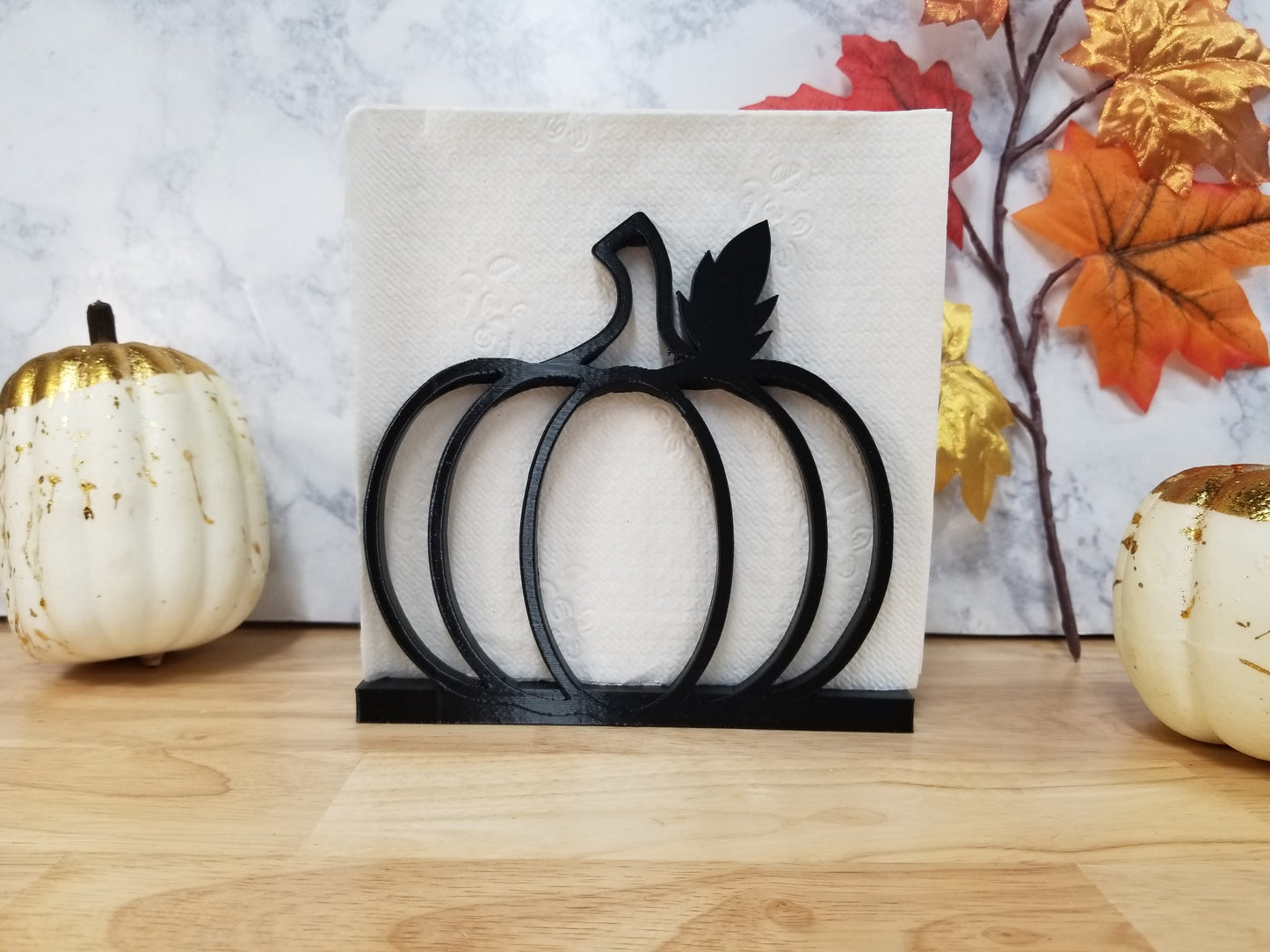 Pumpkin Fall Thanksgiving Napkin Display