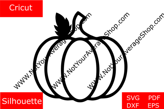 Pumpkin Fall SVG Graphic DXF Decal